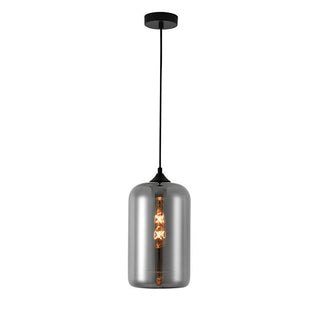 Hanglamp 1 bol smoke glas - Mobset Home