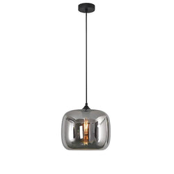 Hanglamp 1 bol smoke glas - Mobset Home