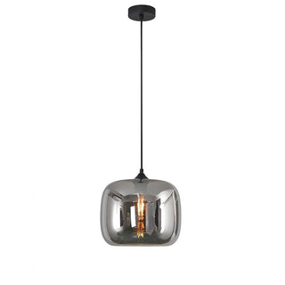 Hanglamp 1 bol smoke glas - Mobset Home