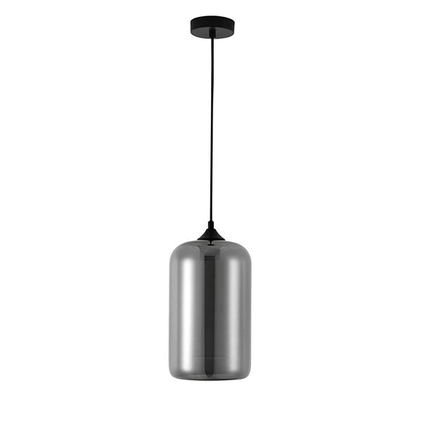 Hanglamp 1 bol smoke glas - Mobset Home