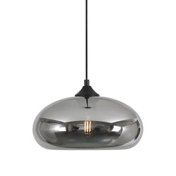 Hanglamp 1 bol smoke glas - Mobset Home