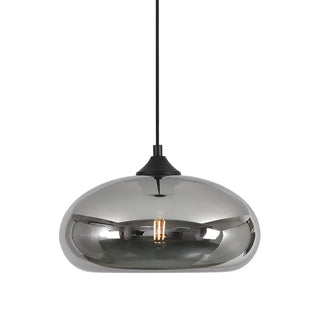 Hanglamp 1 bol smoke glas - Mobset Home